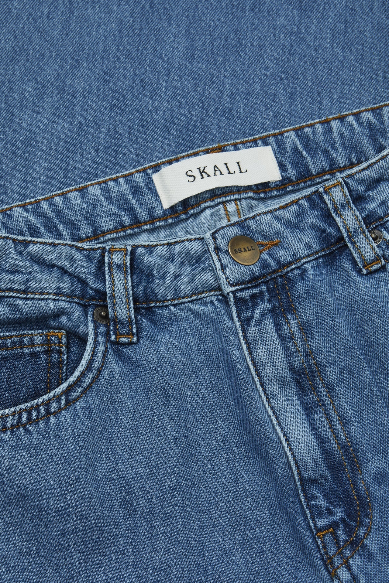 Skall Studio - Allison Cropped Jeans - Washed Mid Blue