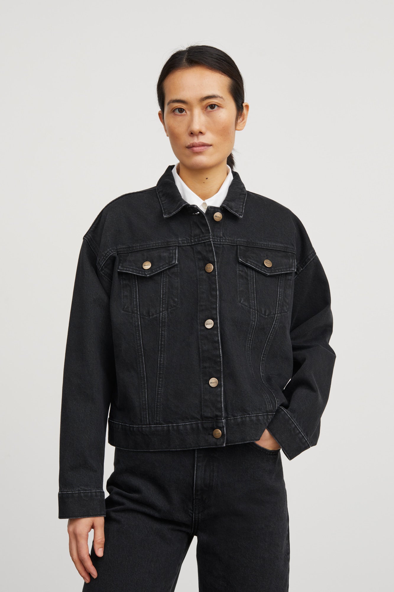 Skall Studio Inger Denim Jacket - Vintage Black