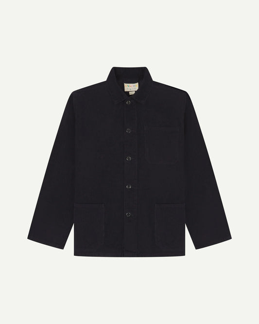 Uskees Buttoned Cord Overshirt - Midnight Blue