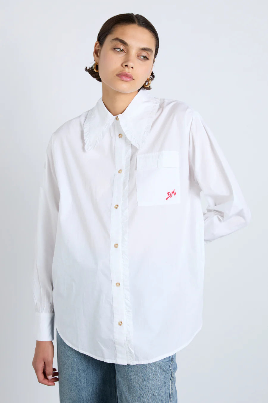 Damson Madder Kendall Shirt - White