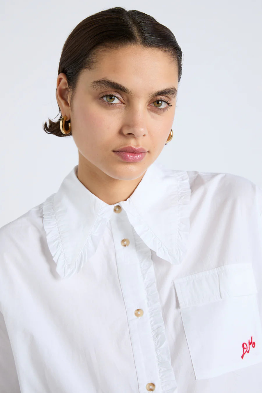 Damson Madder Kendall Shirt - White