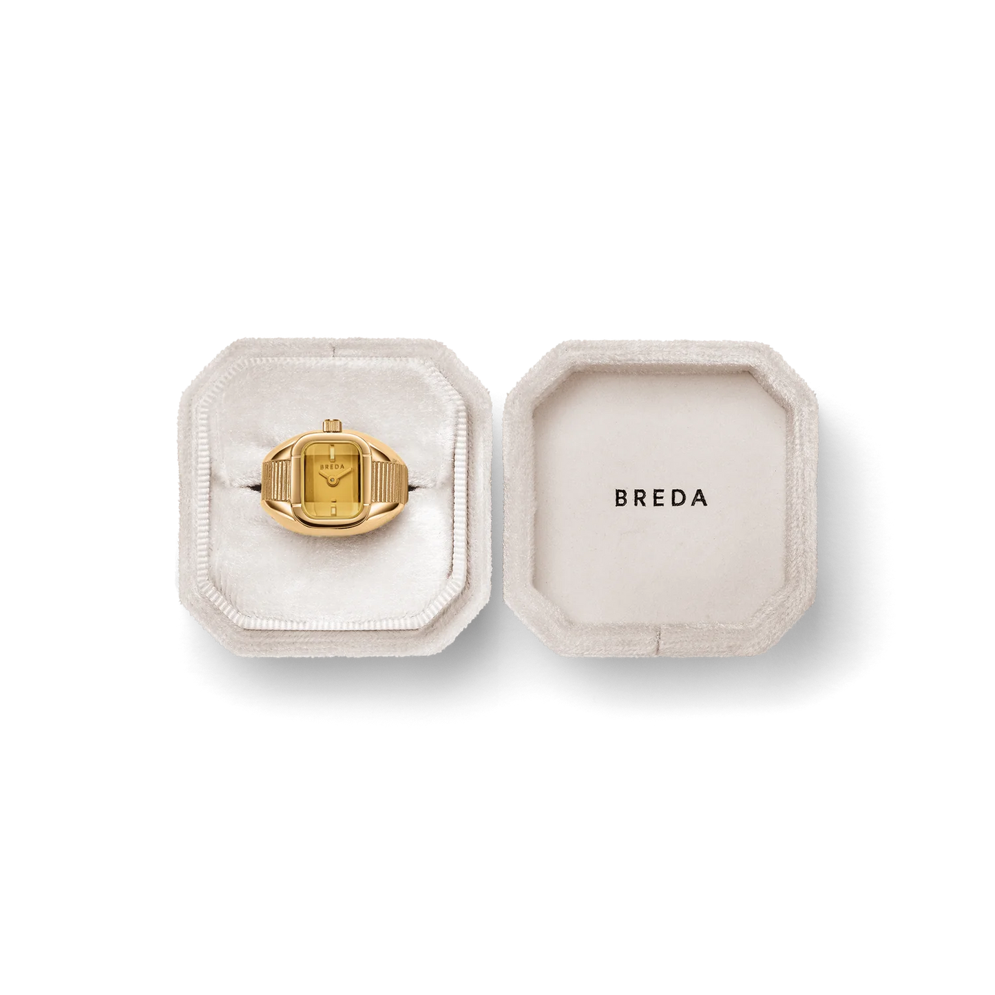 BREDA Nocturne Expandable Ring Watch - Gold / Flame