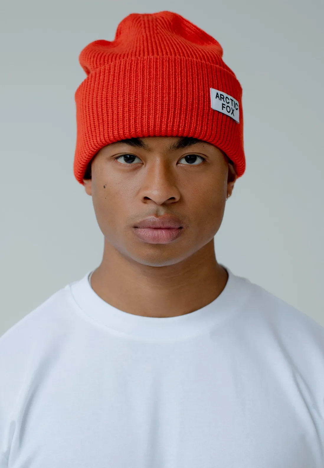 Arctic Fox & Co - The Embroidered Beanie - Firey Red