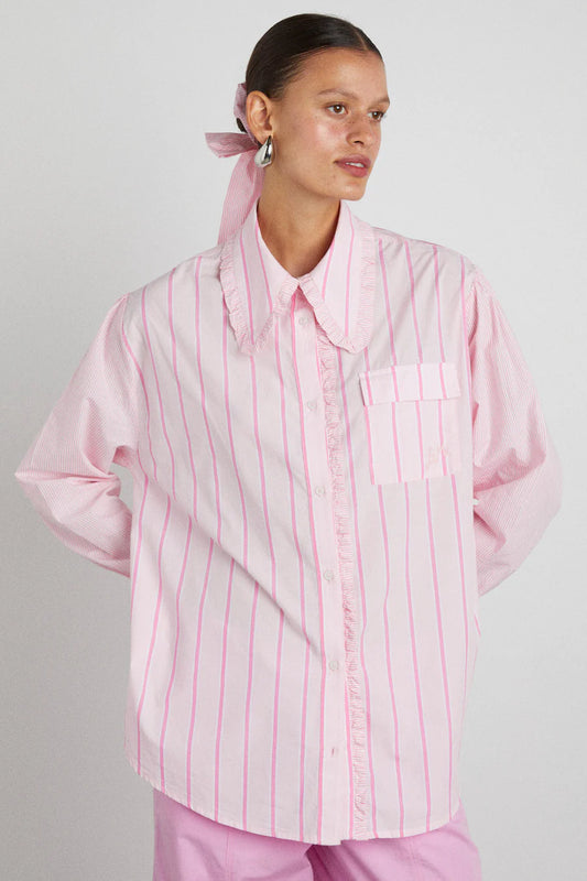 Damson Madder Kendall Shirt - Pink Stripe Mix