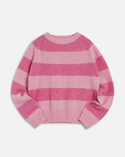 YMC Jet Stripe Knit - Pink Stripe