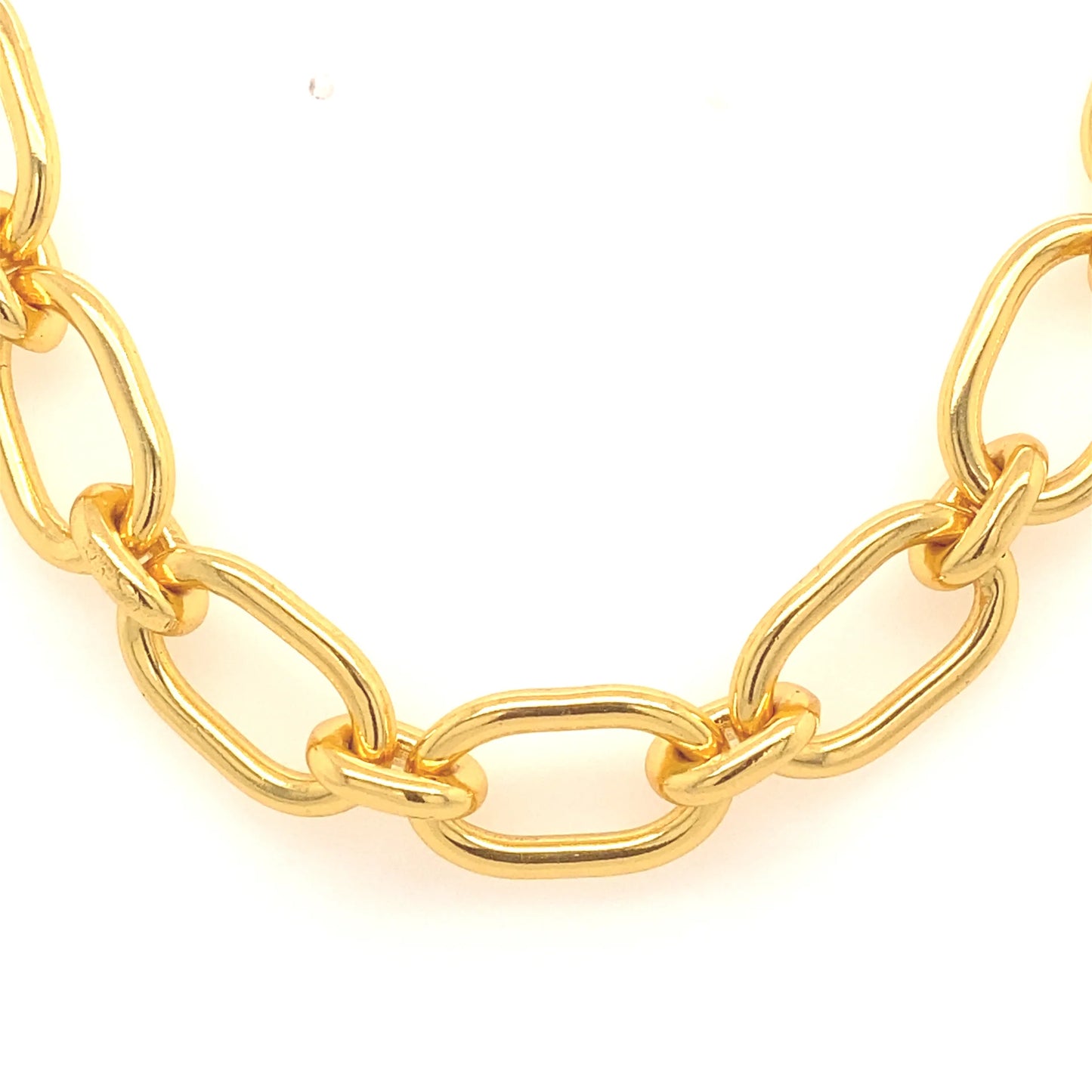 Gem Bazaar Double Link Gold Chain Bracelet