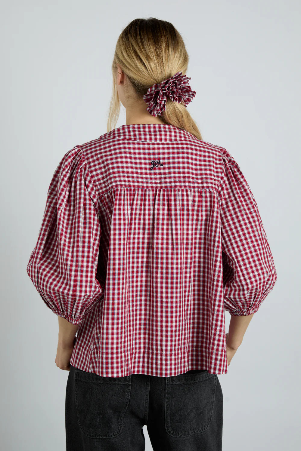 Damson Madder Mila Blouse - Cherry Gingham