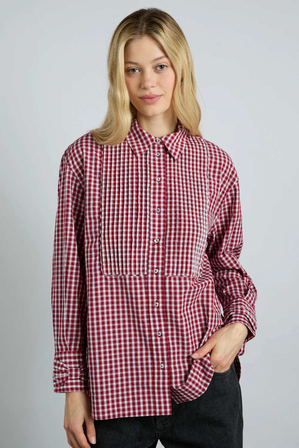 Damson Madder Michelle Shirt - Cherry Gingham