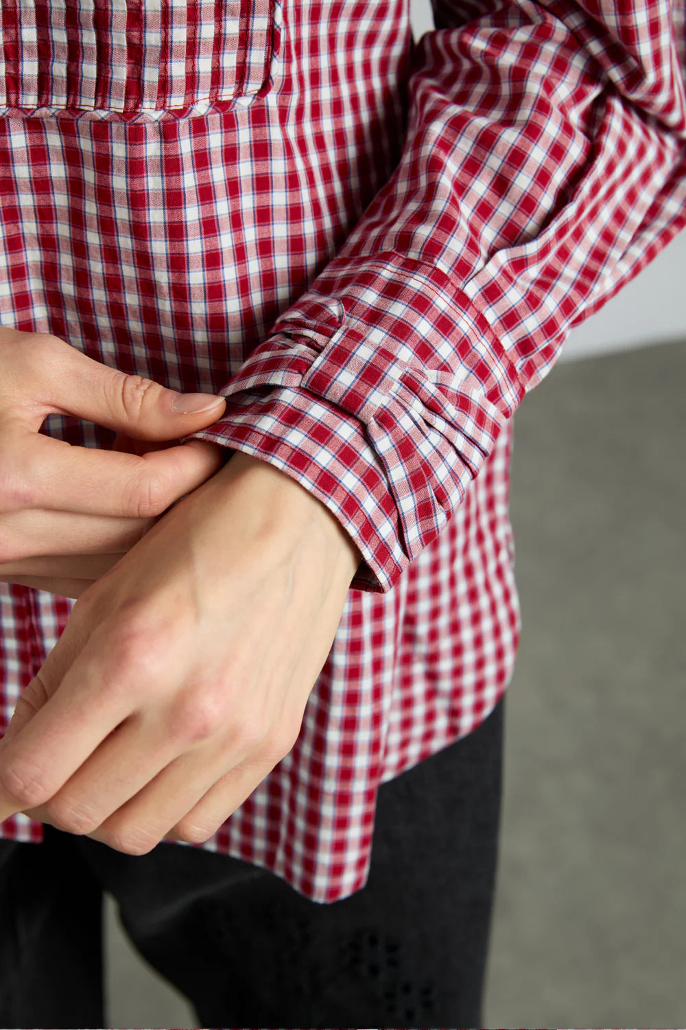 Damson Madder Michelle Shirt - Cherry Gingham