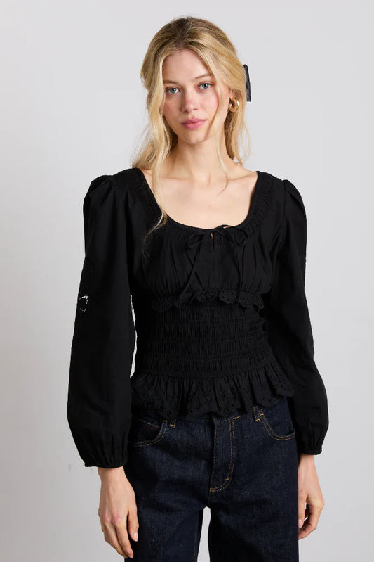 Damson Madder Nola Blouse - Black