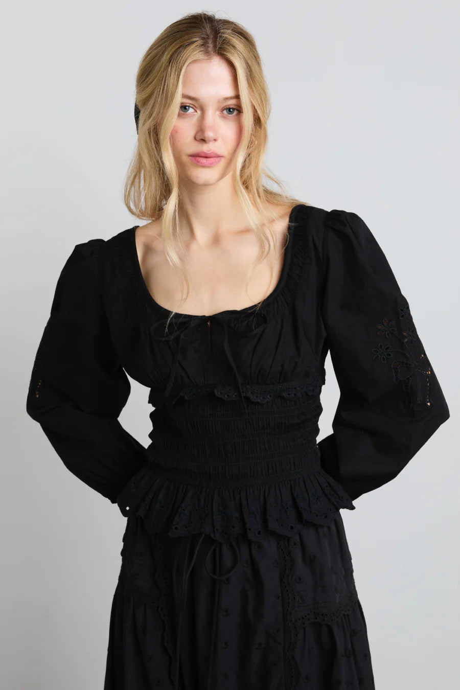 Damson Madder Nola Blouse - Black