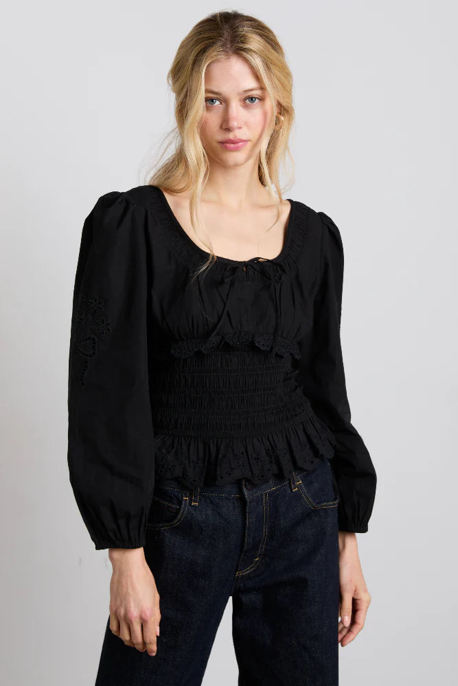 Damson Madder Nola Blouse - Black