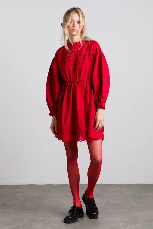 Damson Madder Clancy Mini Dress - Red