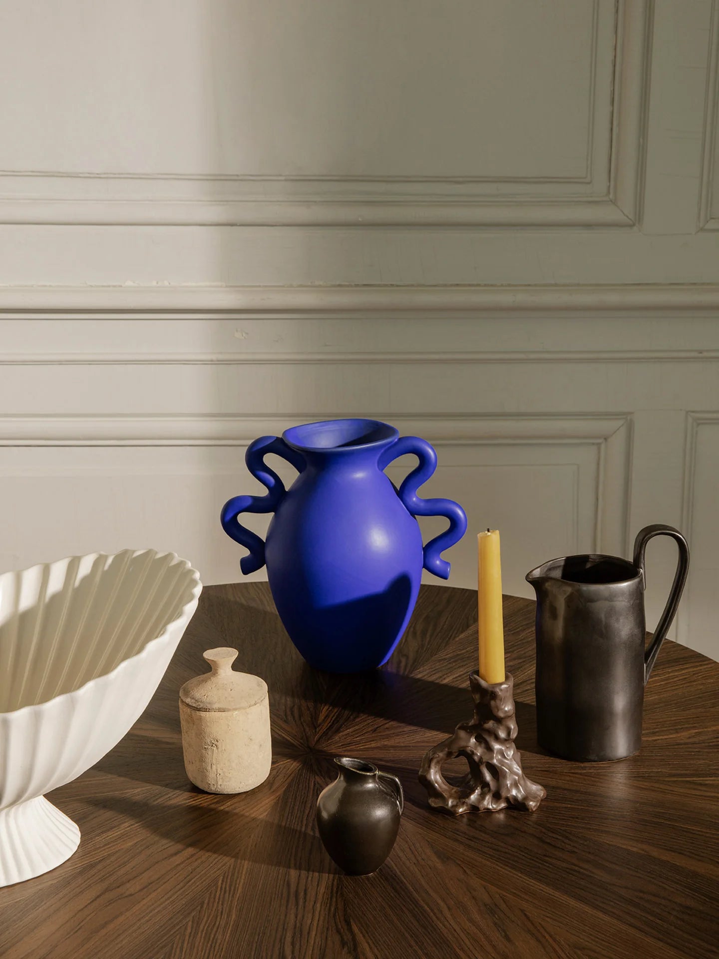 Ferm Living Verso Table Vase - Bright Blue