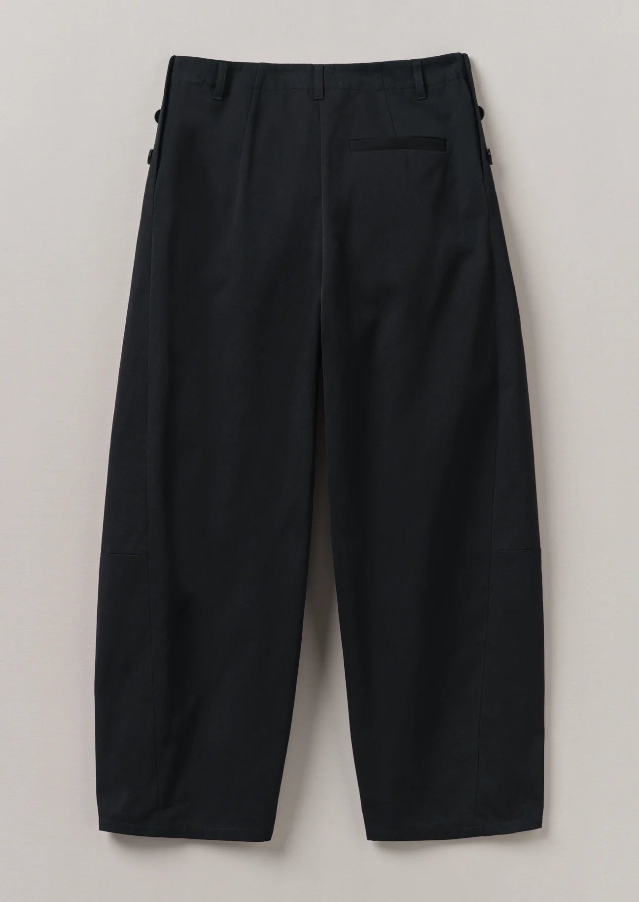 TOAST - Twisted Seam Cotton Linen Trousers - Black