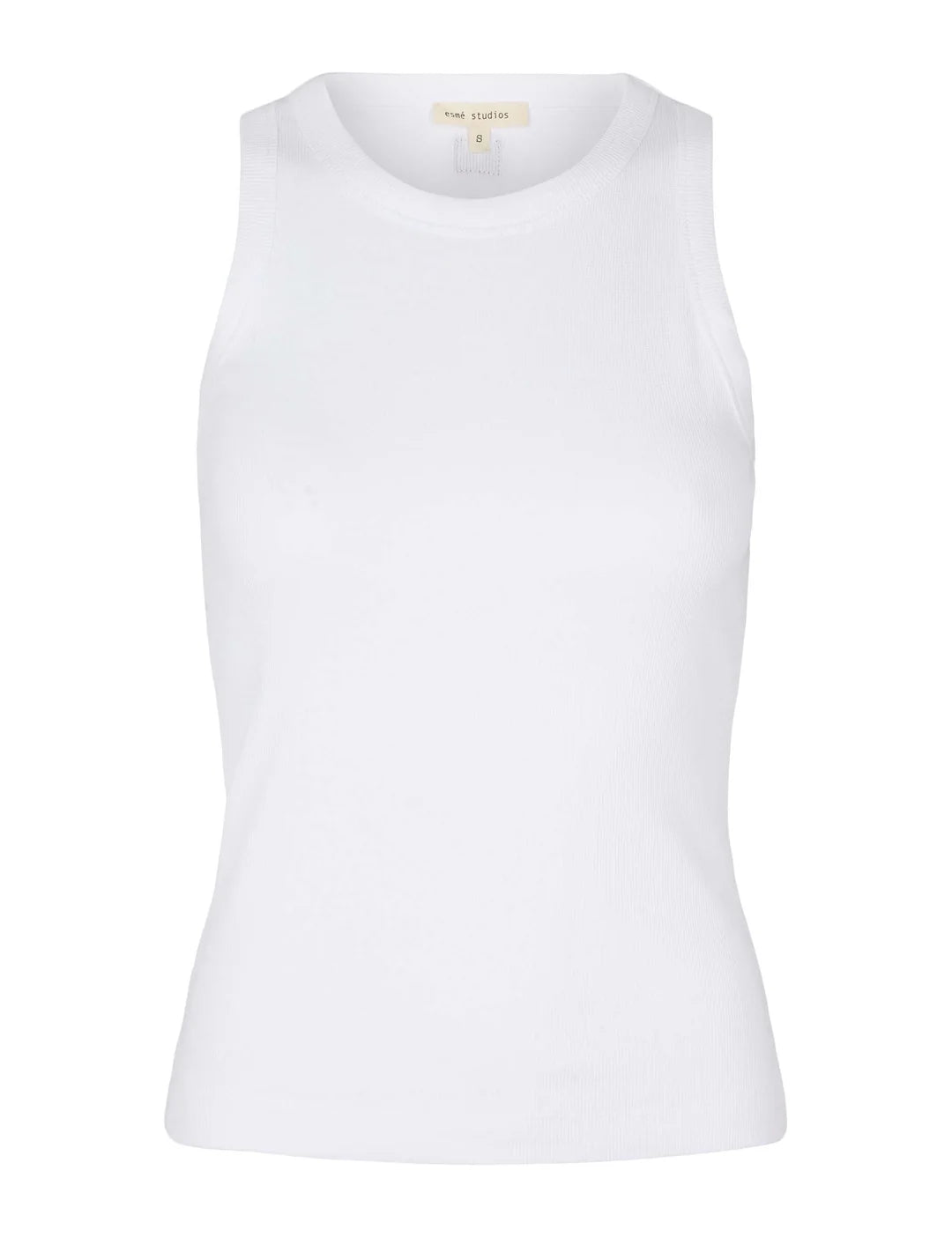 Esmé Studios - Blossom Racer Back Tank - White