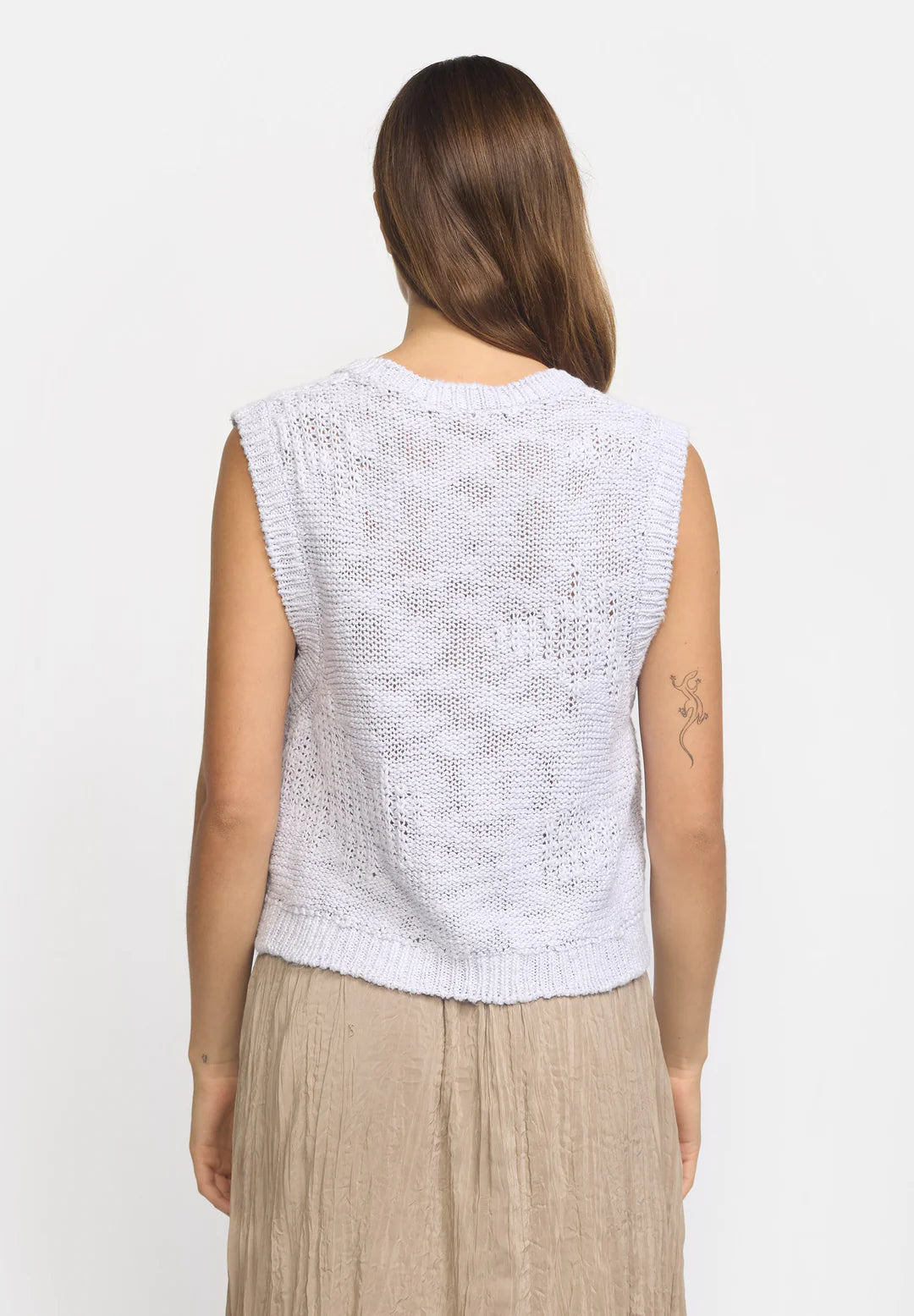 Esmé Studios - Lucca Knit Vest GOTS - Lilac