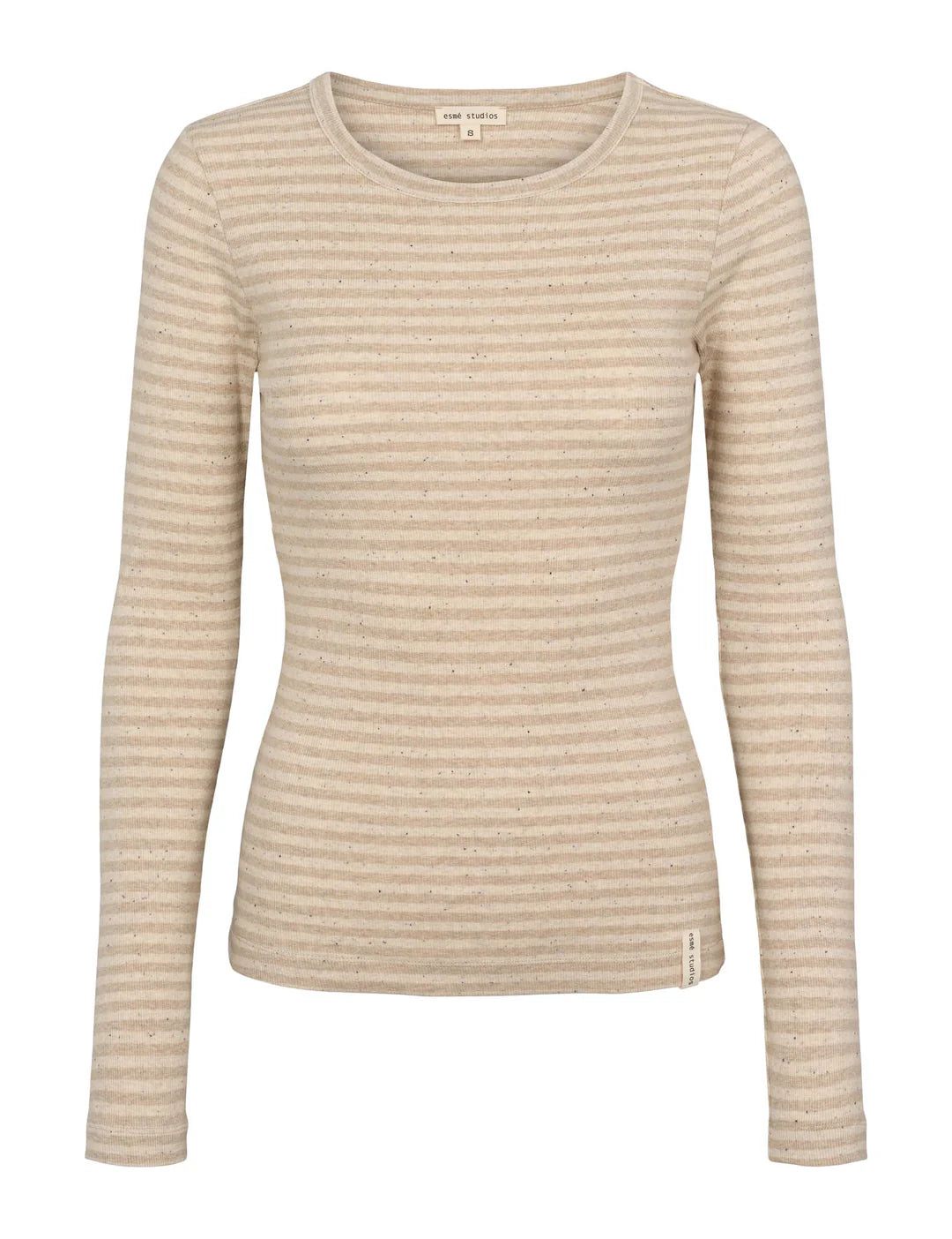 Esmé Studios - Bloom Stripe LS Top GOTS - Buttercream