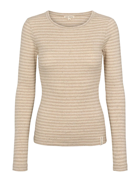 Esmé Studios - Bloom Stripe LS Top GOTS - Buttercream