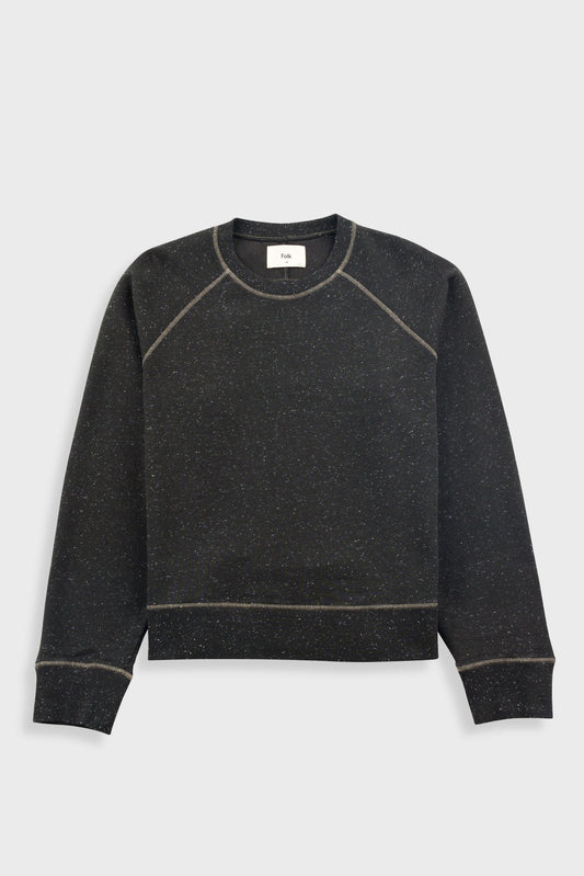 Folk - Engineered Raglan Sweat - Charcoal