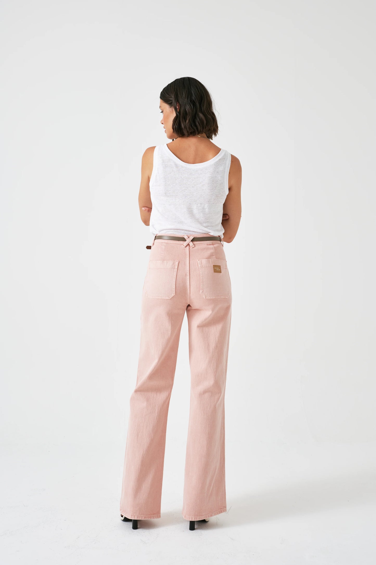 Seventy + Mochi - Patch Pocket Mabel Jean - Peony Pink