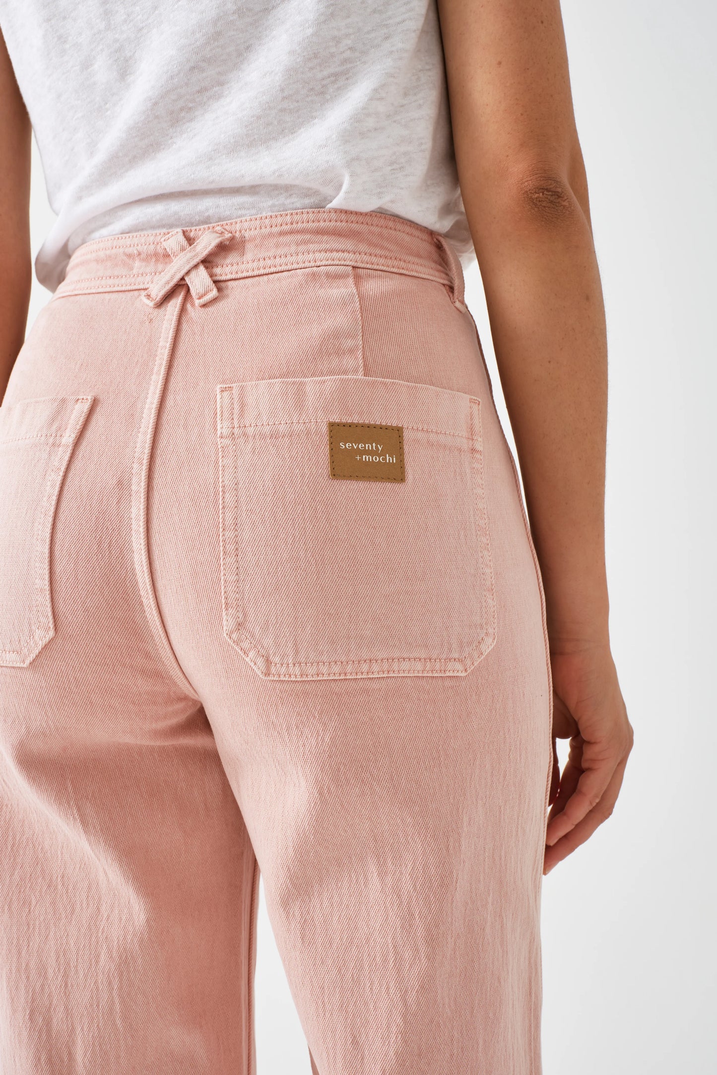 Seventy + Mochi - Patch Pocket Mabel Jean - Peony Pink