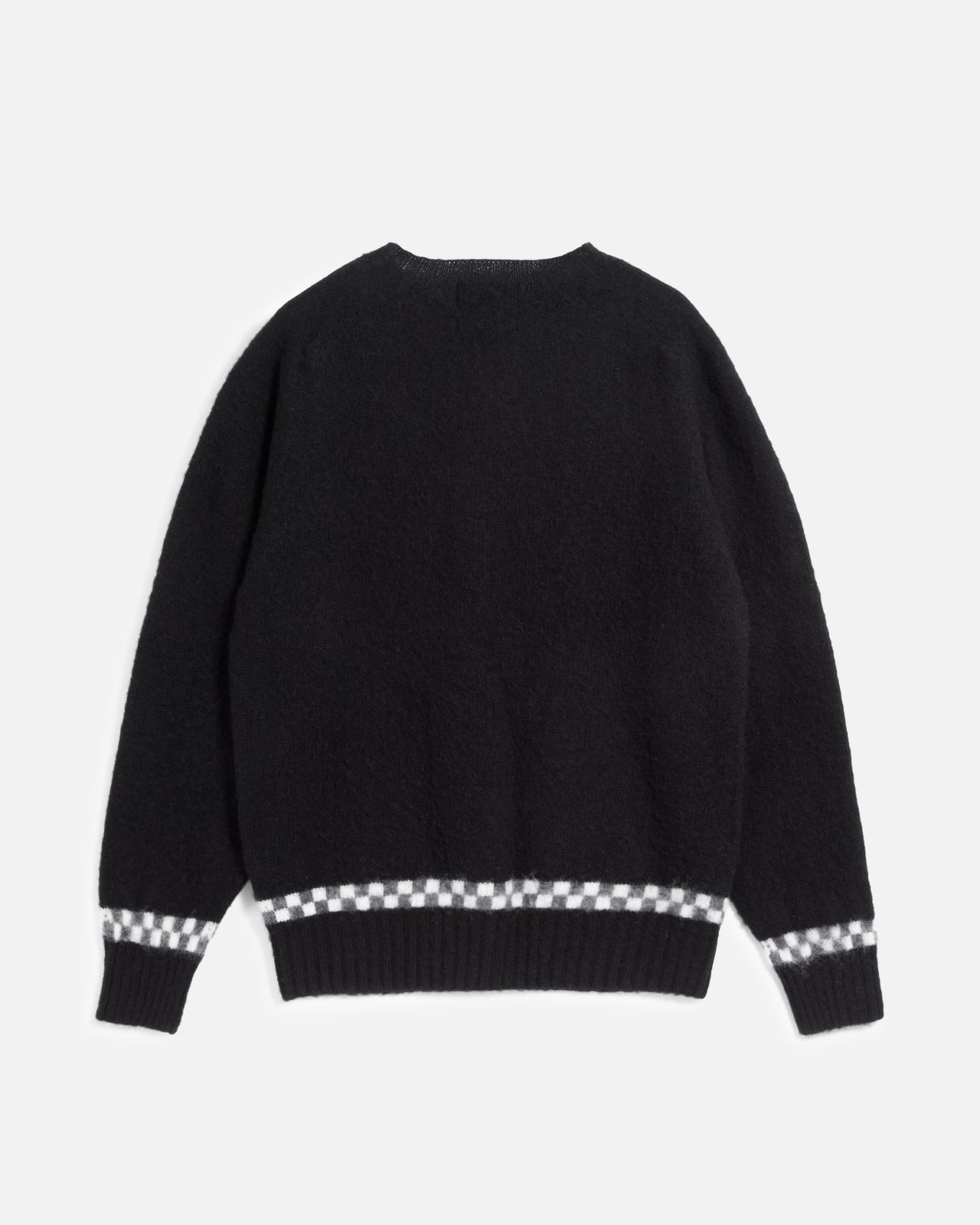 YMC Suedehead Checker Knit - Black