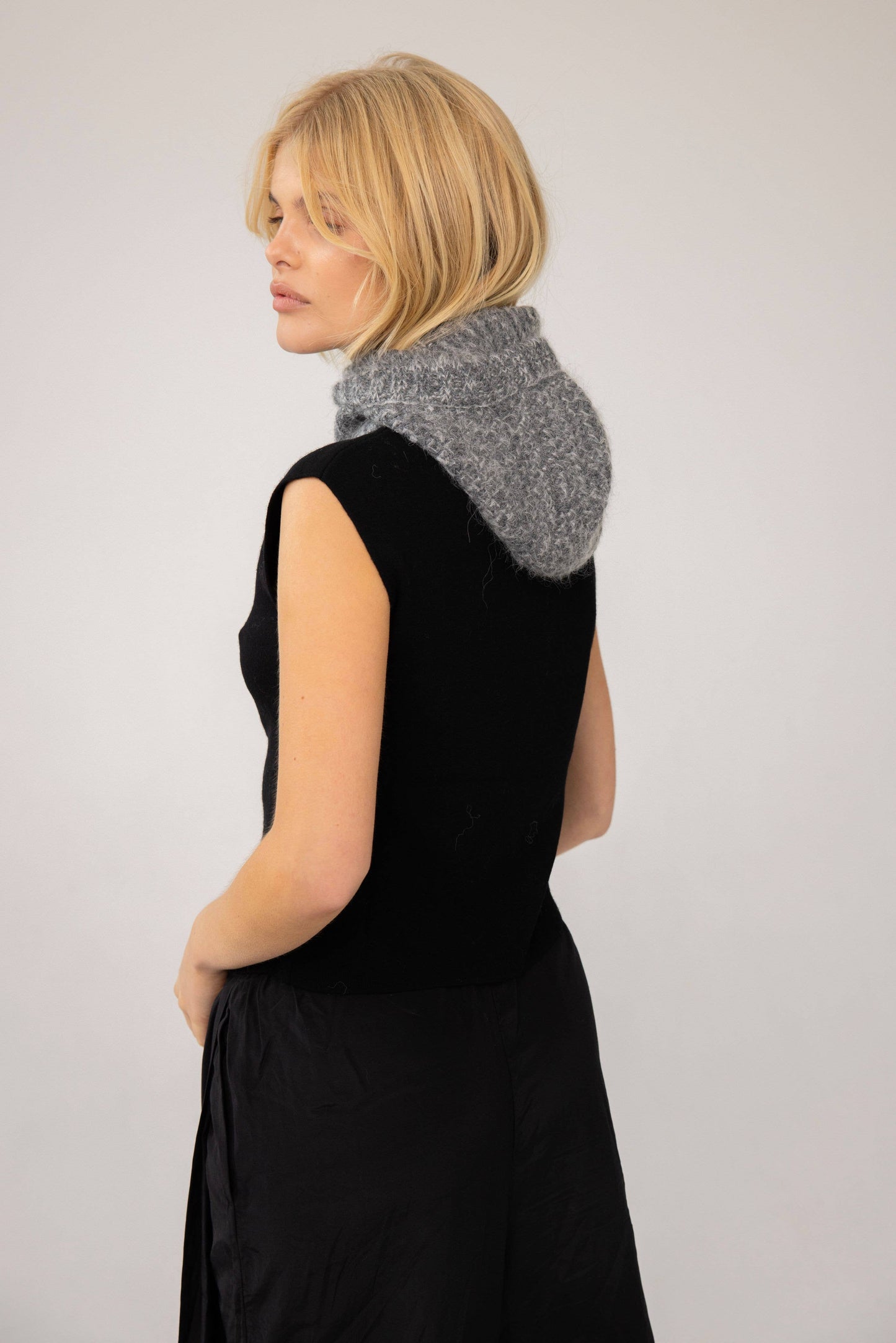 Arctic Fox & Co - The Alpaca Balaclava Fitted Hood - Alpine Cloud