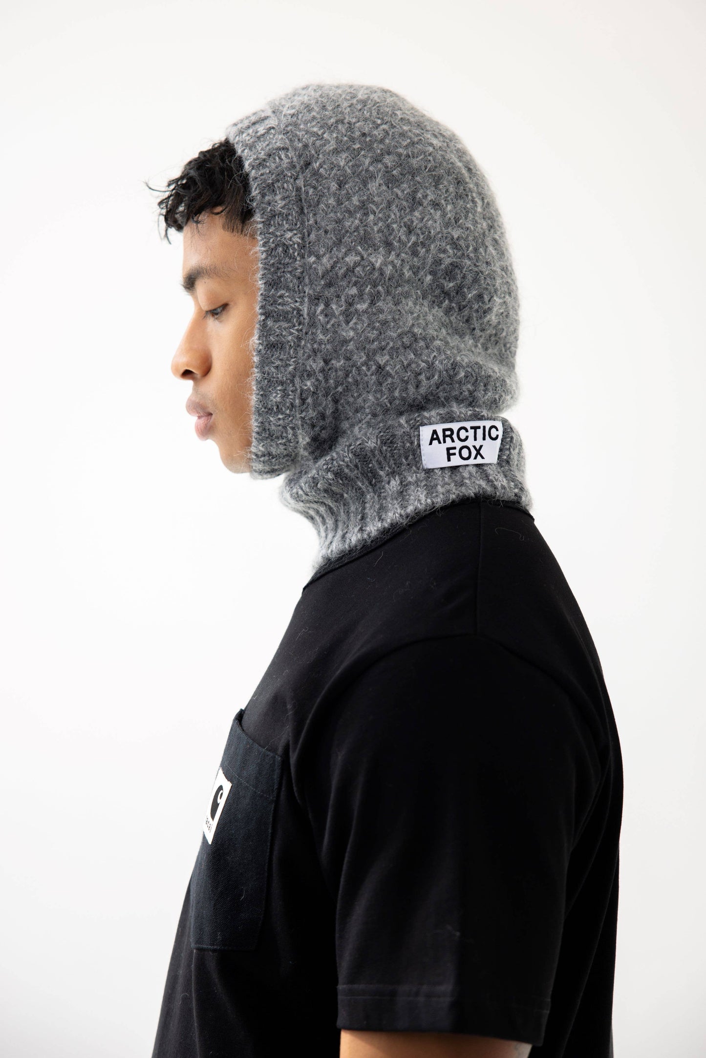 Arctic Fox & Co - The Alpaca Balaclava Fitted Hood - Alpine Cloud