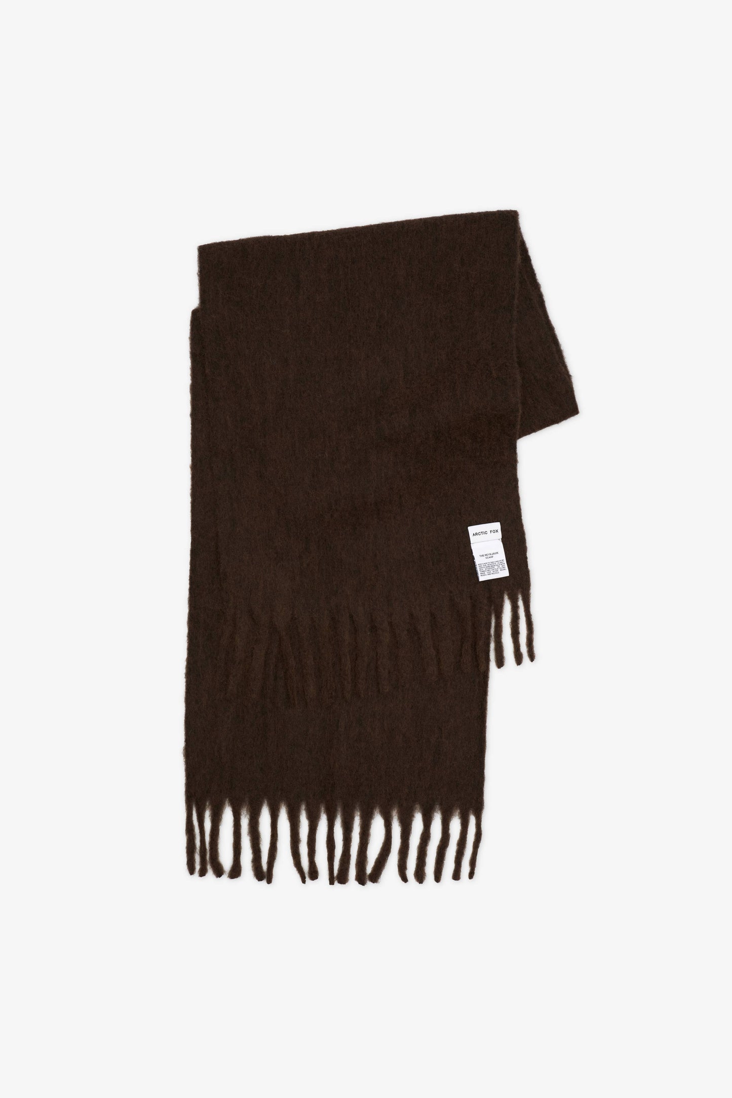 Arctic Fox & Co - The Reykjavik Scarf with RWS Wool - Dark Chocolate