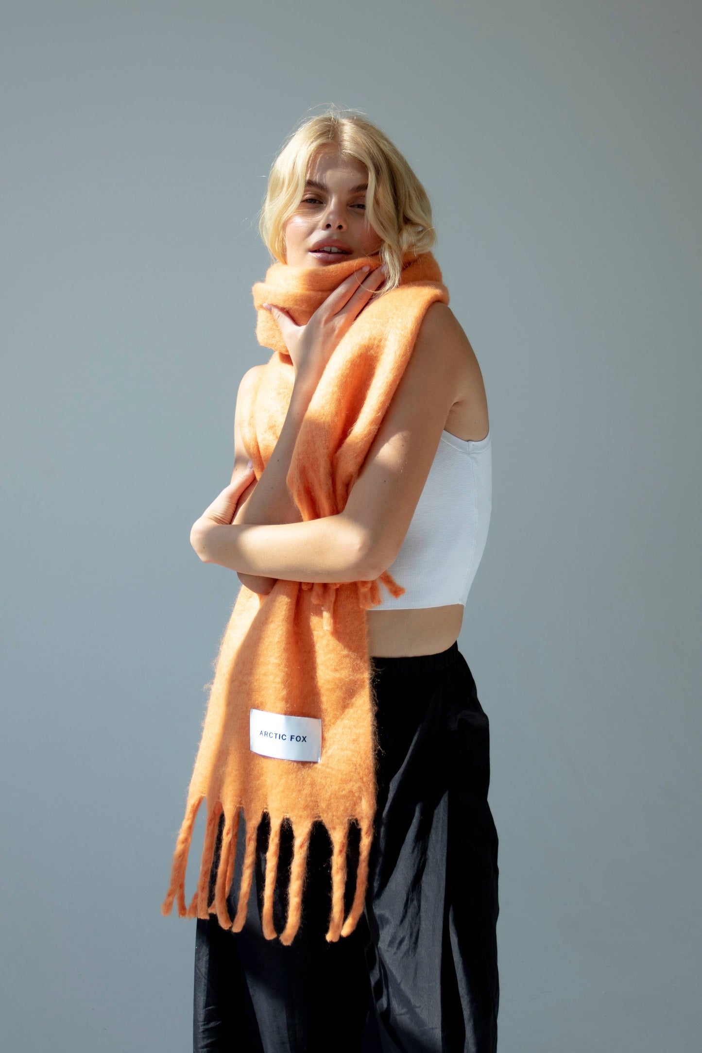 Arctic Fox & Co - The Stockholm Scarf - 100% Recycled - Apricot