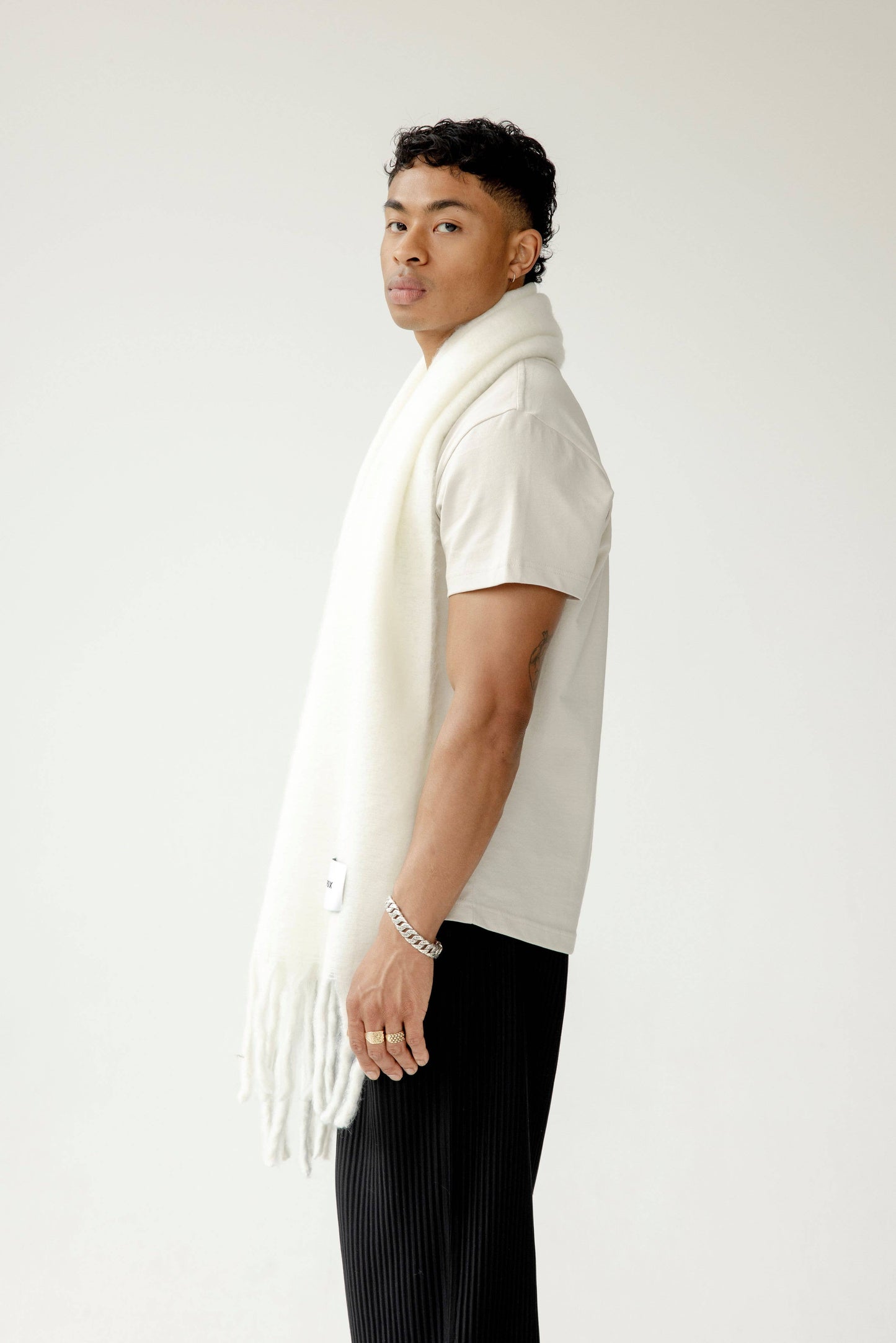 Arctic Fox & Co - The Stockholm Scarf - 100% Recycled - Polar White