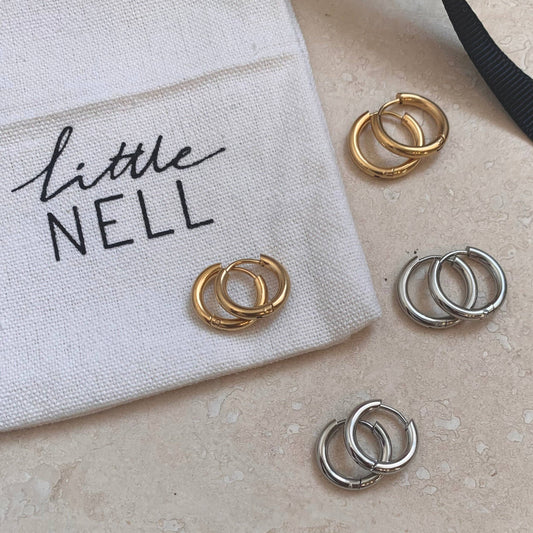 Little Nell - Rounded Hoop Earrings