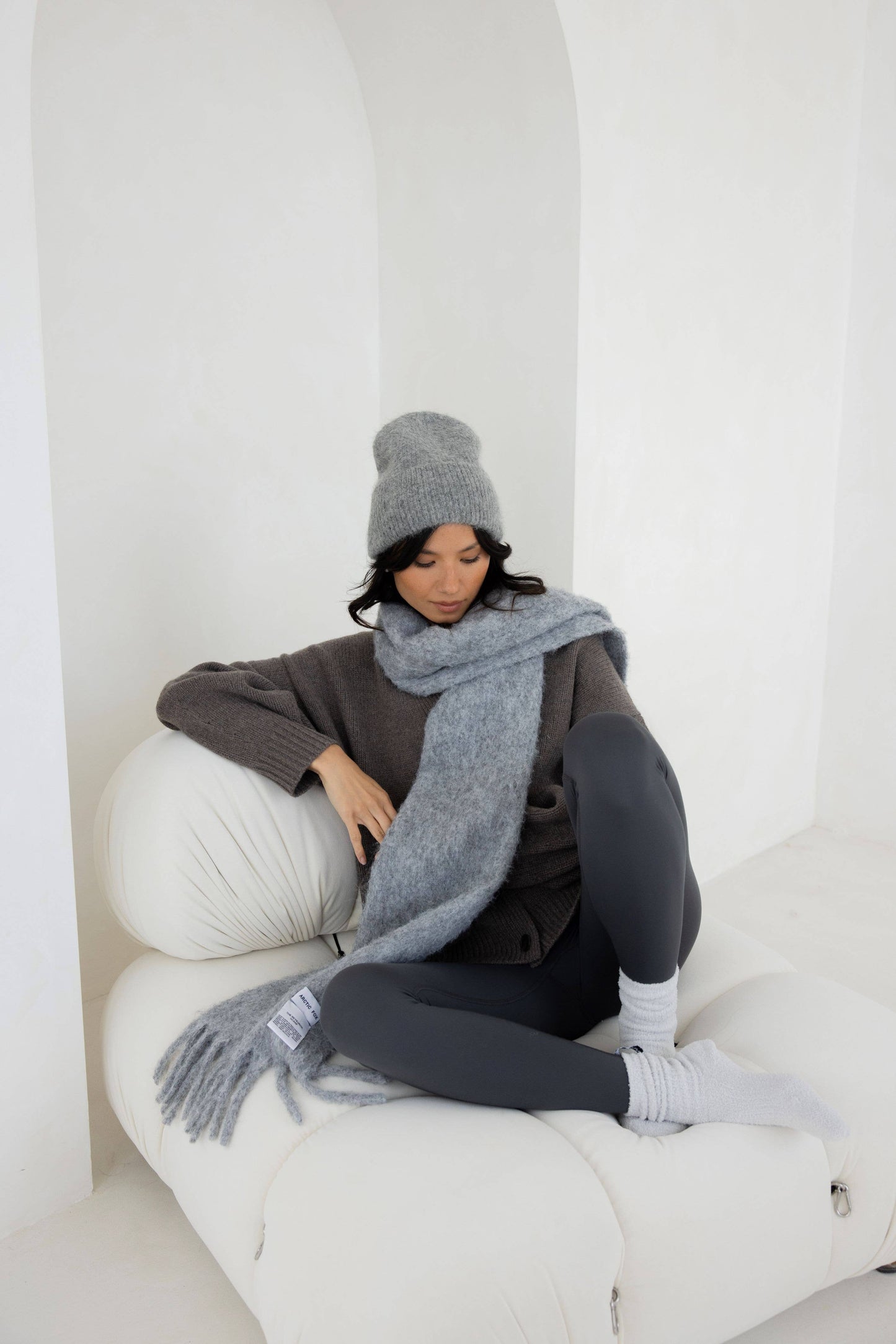 Arctic Fox & Co - The Alpaca Beanie - Blizzard Grey