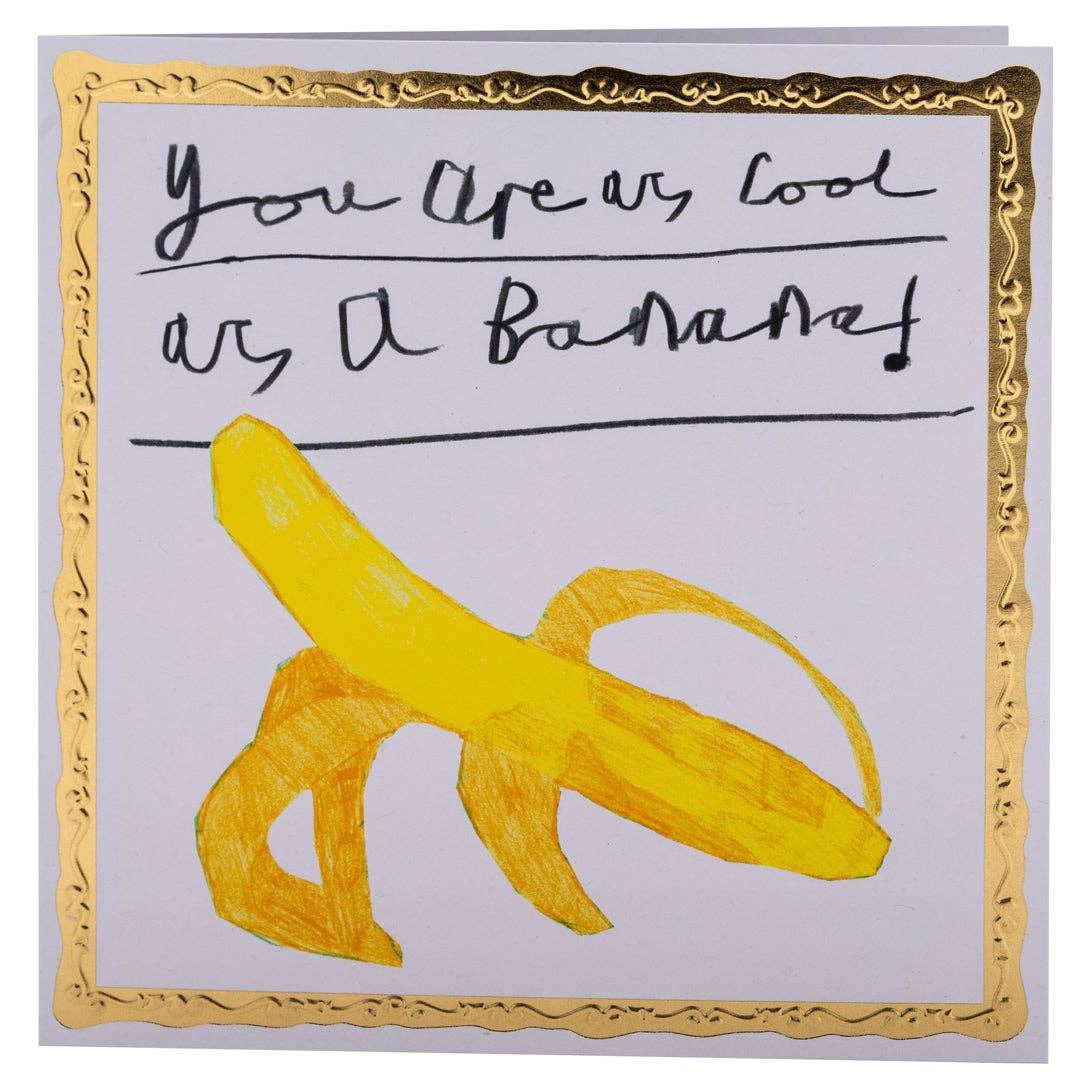 Arthouse Unlimited - Cool as a Banana, Greetings Card