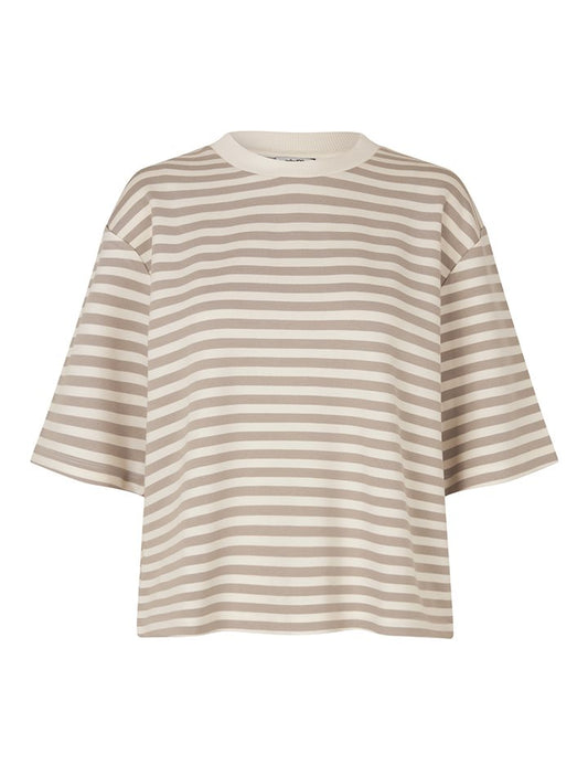 Mbym - Emrys T-shirt - Island Fossil Sugar Stripe