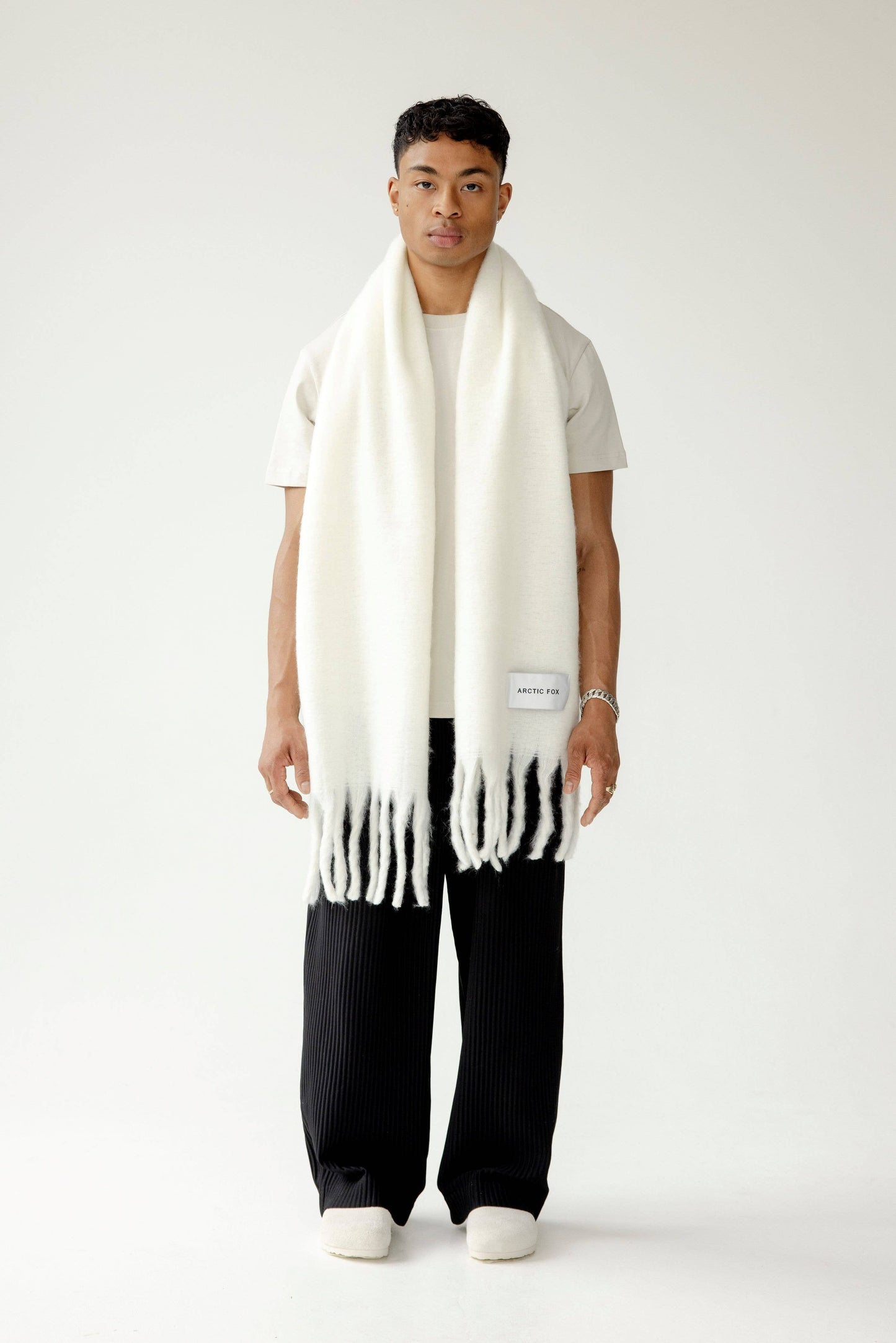 Arctic Fox & Co - The Stockholm Scarf - 100% Recycled - Polar White