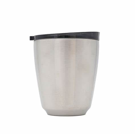 Huskee Renew 8oz Cup with Lid - Brushed Steel