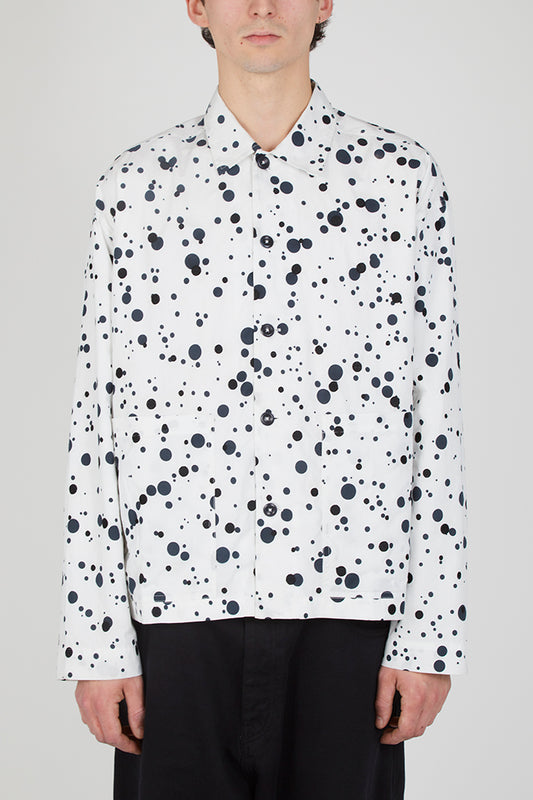 YMC - PJ Overshirt - White/Black