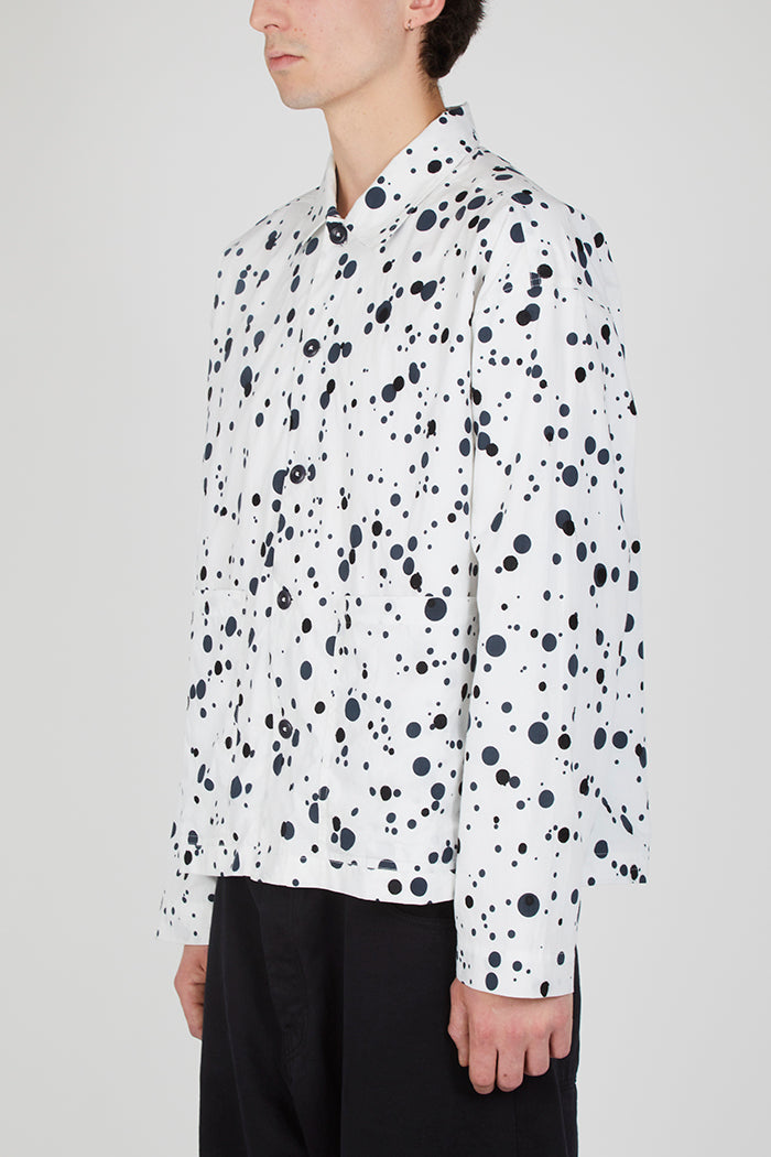 YMC - PJ Overshirt - White/Black