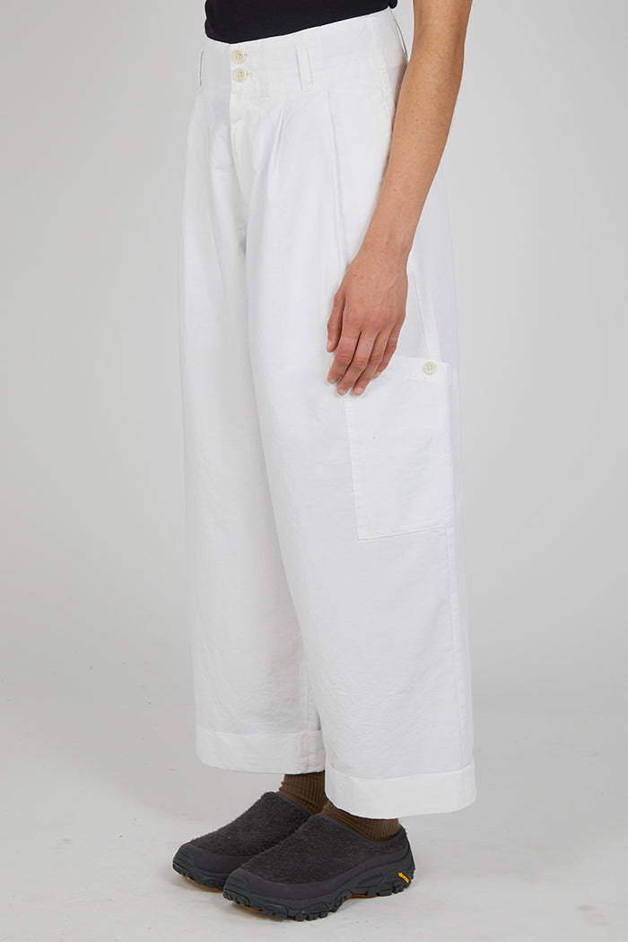 YMC - Grease Trouser - White